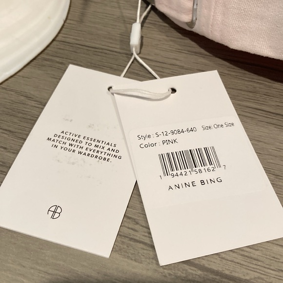 🌊BNWT Anine Bing Sport soft pink cap🌊 - Picture 3 of 5